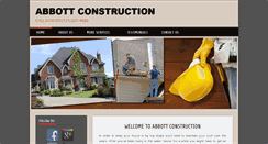 Desktop Screenshot of abbottconstructions.com